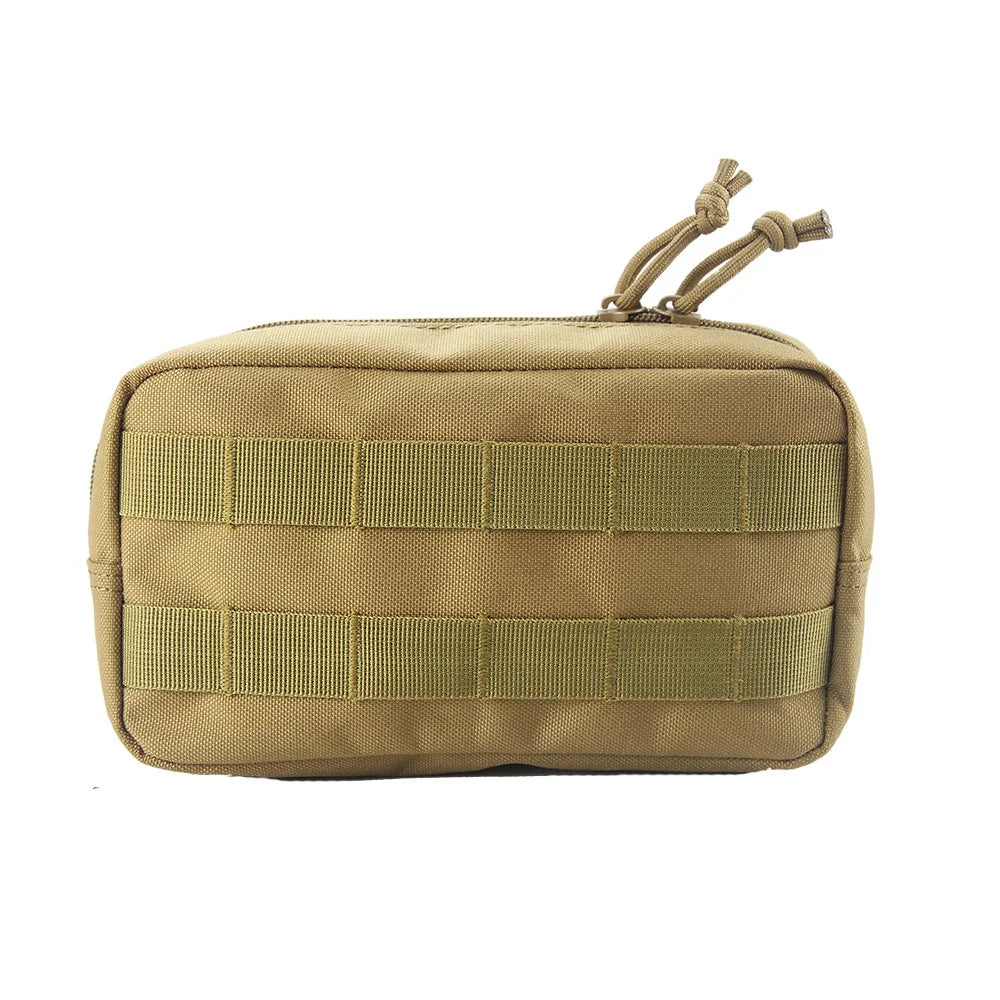 New Tactical Hand Grab Bag MOLLE Pouch Compatible Attachment Pouch Hook Loop Surface Outdoor Daily Commute EDC Storage Bag