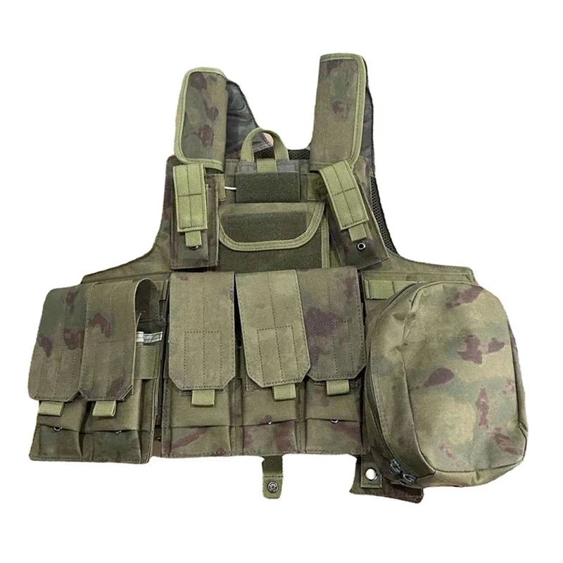 Tactical Vest FG Camouflage Molle CIRAS Airsoft Combat Vest Magazine Pouch Releasable Armor Plate Carrier Strike Vests Gear