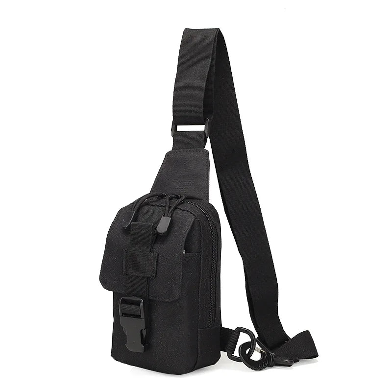 Tactical Chest Bag 1000D Riding Shoulder Bag Outdoor Crossbody Bags Climbing Sport Camping Hiking Travel Chest Bag