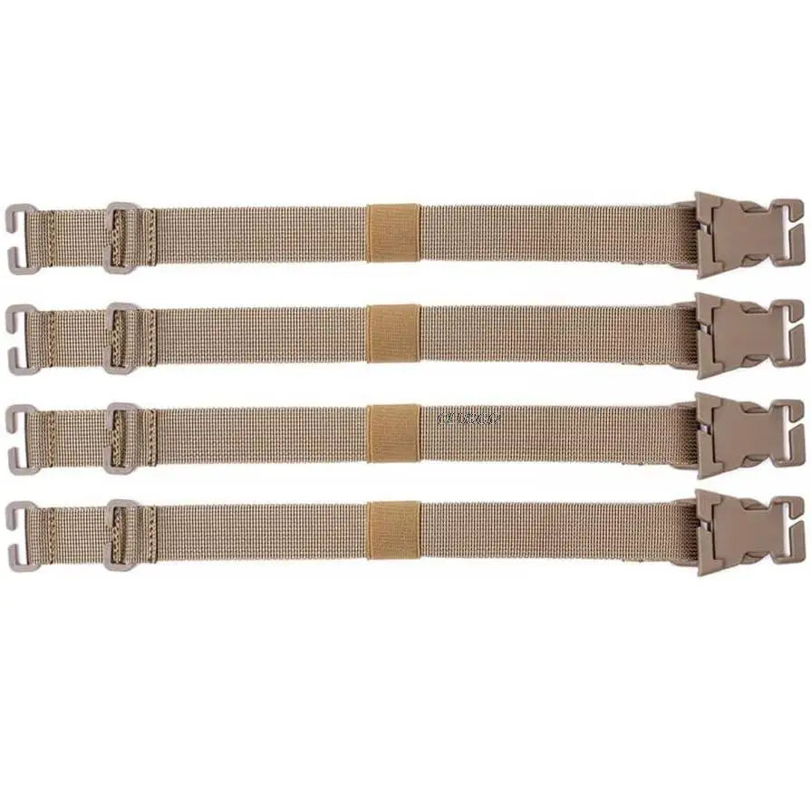 4PCS Tactical Rush Tier System Portable Molle Backpack Straps Fixing Band for Backpack Luggage Camping Hiking Mountaineering