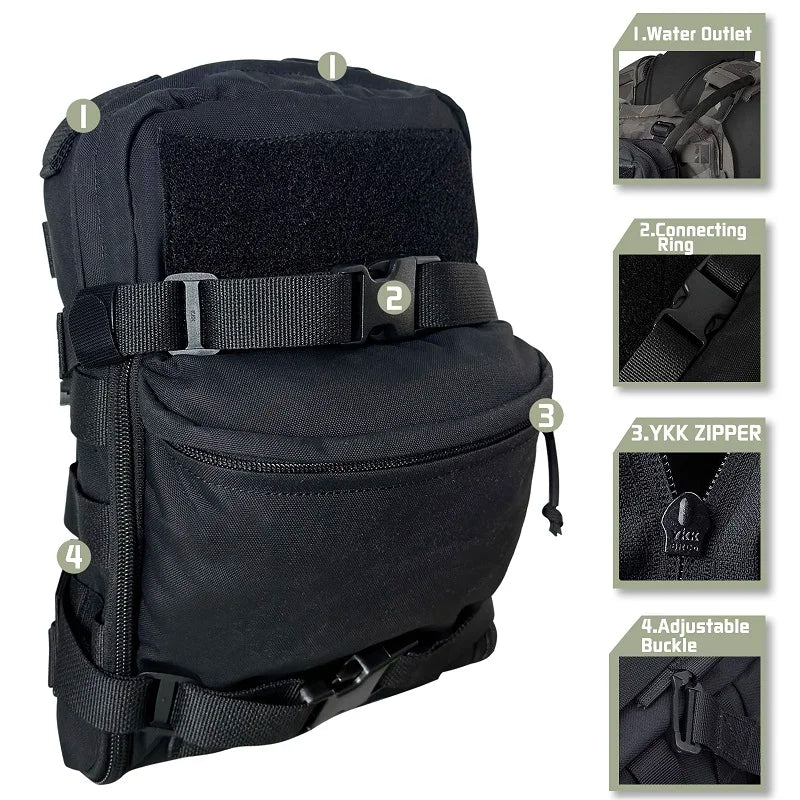 EMERSONGEARS tactical Vest Pouch Mini Hydration bag Hydration Backpack Assault Molle Pouch 2L Sport Water Bags