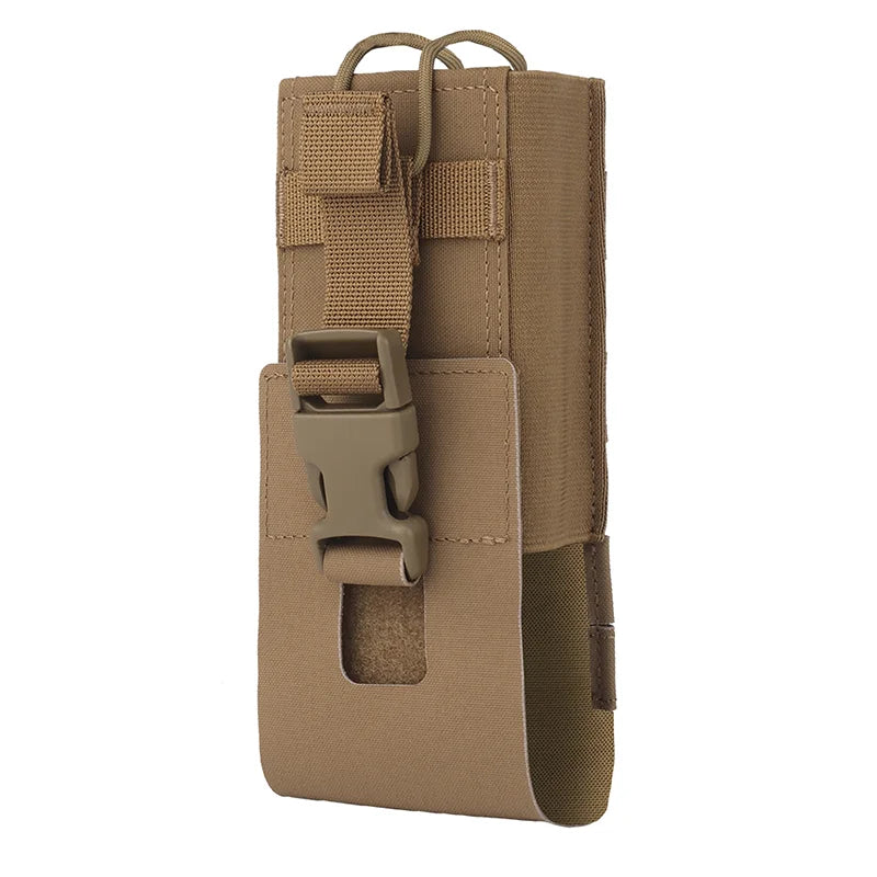 Quick Release Radio Carrier Universal MOLLE Platform Mount Nylon Lightweight Pouch for PRC Series Walkie Talkies Outdoor Airsoft