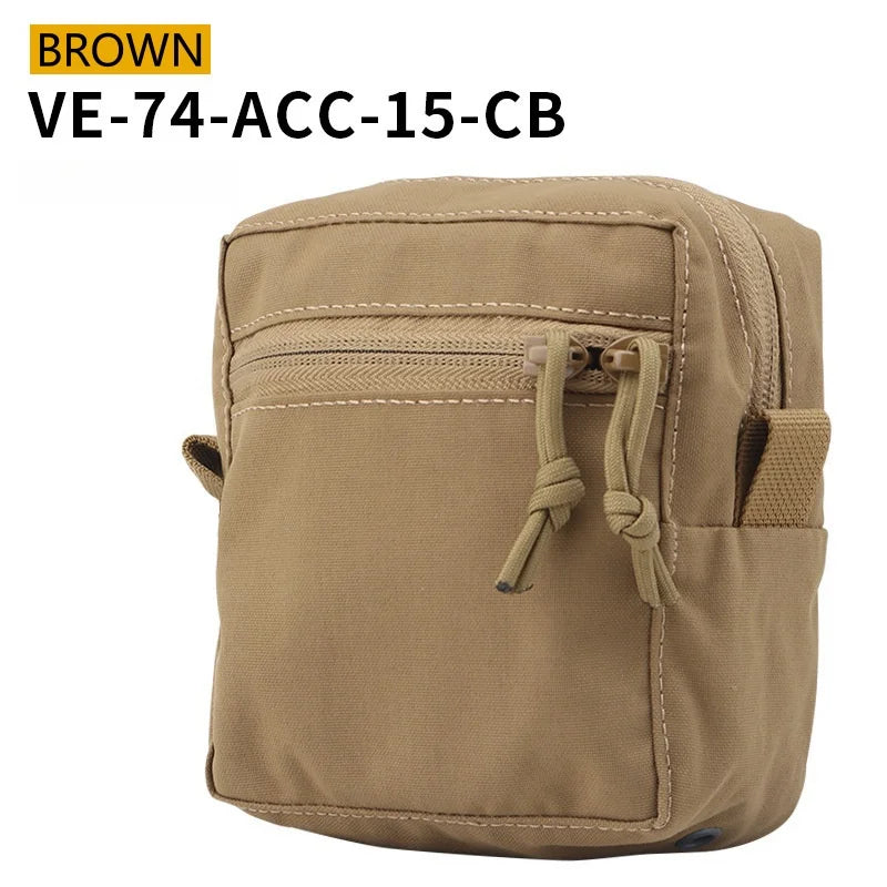 Small MOLLE Utility Pouch | Civil EDC Organizer | Camo GP Bag for Outdoor Vest
