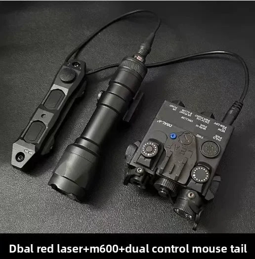 Multi-Purpose 20mm Rail Accessory, DBAL-A2 Aiming Indicator, Red Green Laser & White LED Lighting for Outdoor