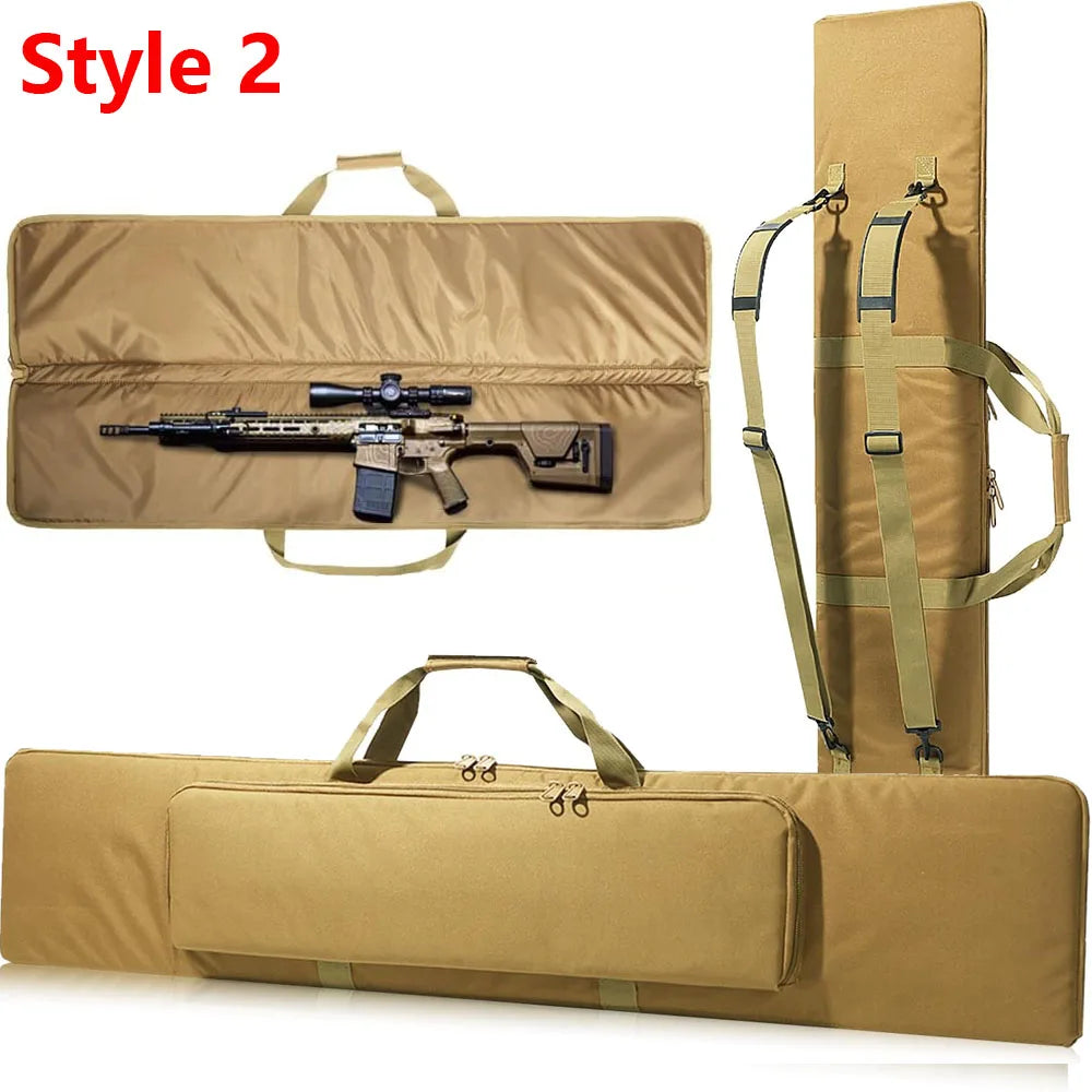 120cm Rifle Gun Case Soft Gun Bag Tactical Shotguns Storage Bag Rifle Carrier Pouch Hunting Gun Backpack for Shooting Range
