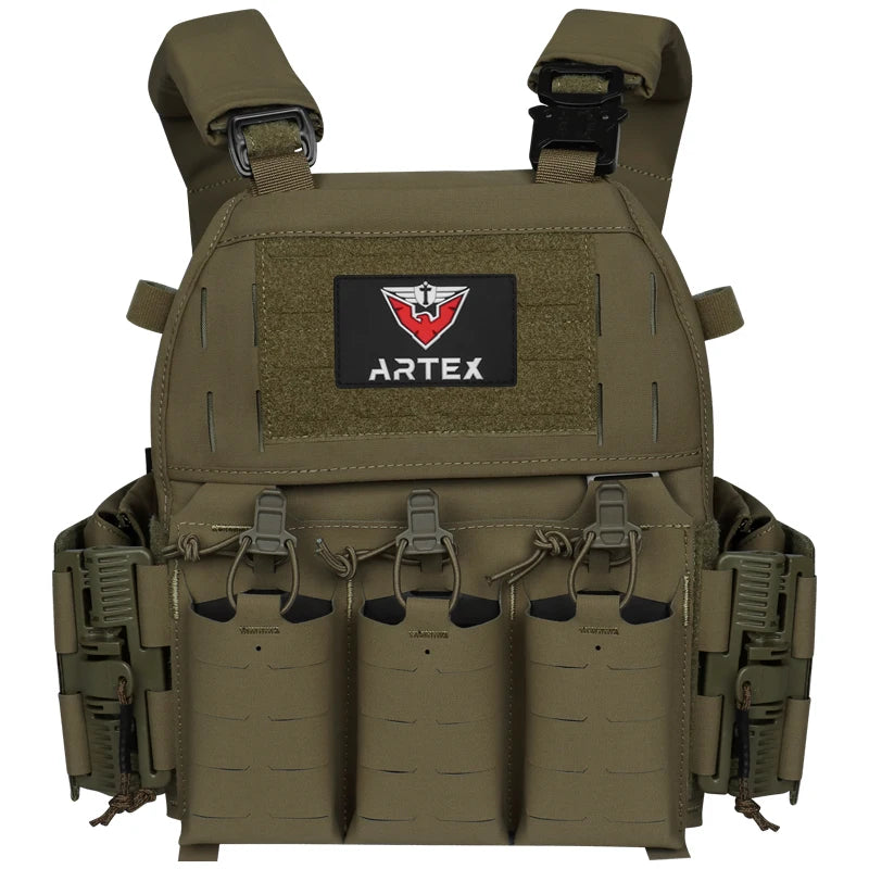 ARTEX 8315T Cycling Vest Outdoor Riding Gear MOLLE Style Vest Quick Release Design Laser Cut Style Storage Gear for Bike Sports