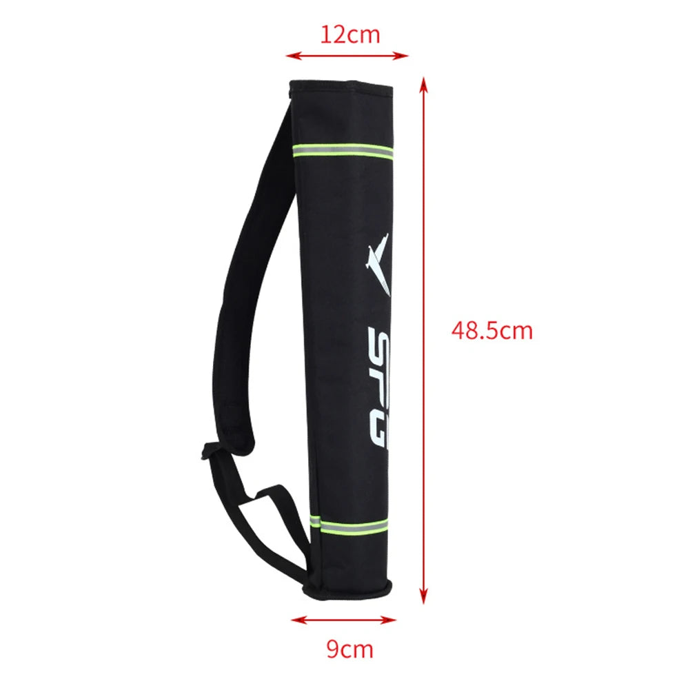 Oxford Cloth Double Tube Arrow Quiver Arrow Bag Waist Hanging Archery Arrow Holder Storage Carrying Pouch Outdoor Accessories