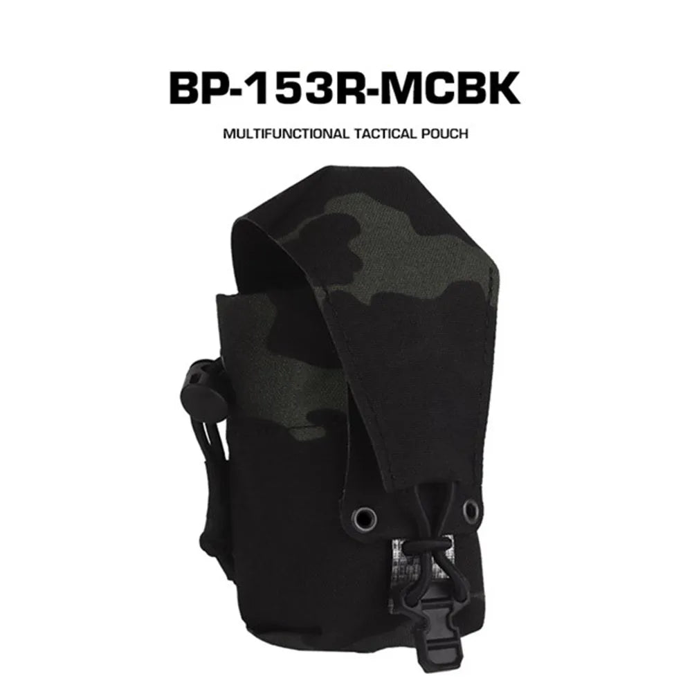 Tactical Vest Molle Silent Flash Bang Pouch Bag Multifunctional Pouch Flip Sundries Bag Outdoor