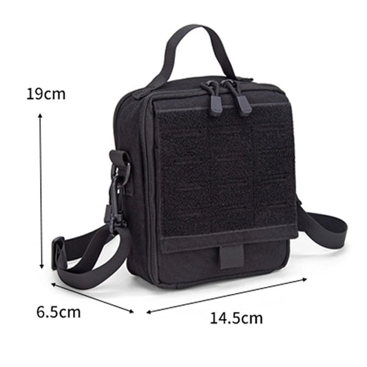 Tactical MOLLE EDC Crossbody Bag,Outdoor Multi-Purpose First Aid Pouch with Shoulder Strap for Daily Use Hiking Hunting