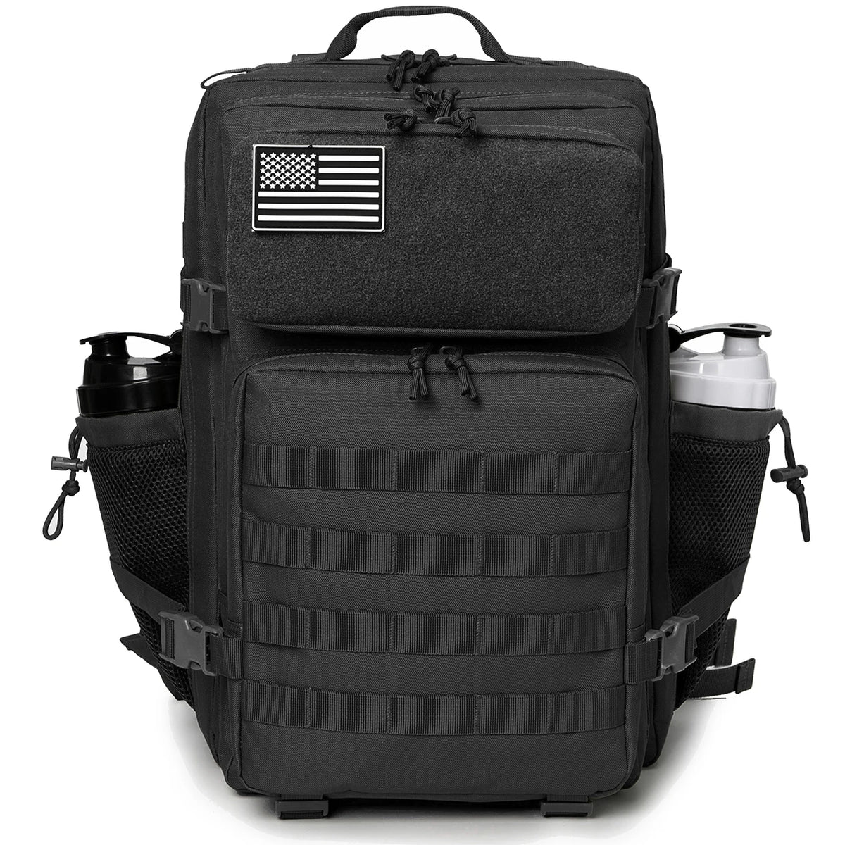 45L Tactical Backpack Hunting Rucksack with Dual Cup Holders Outdoor camping equipment back pack Hiking Survival Rucksack