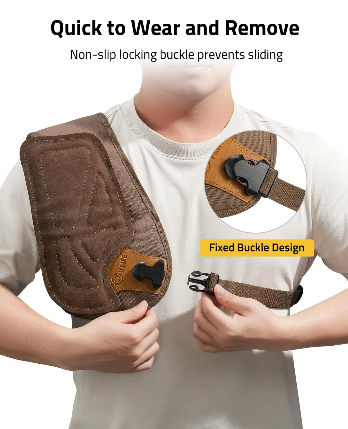 CVLIFE Recoil Pad Shoulder Pad Vest Universal Protector for Range Hunting