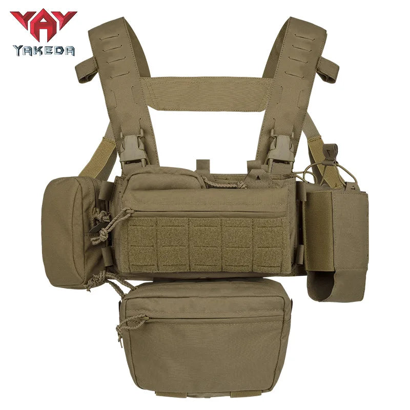 YAKEDA Tactical Vest 2026 New Lightweight Outdoor Training Wear-resistant Tactical Vest CS Sports Quick-release Vest