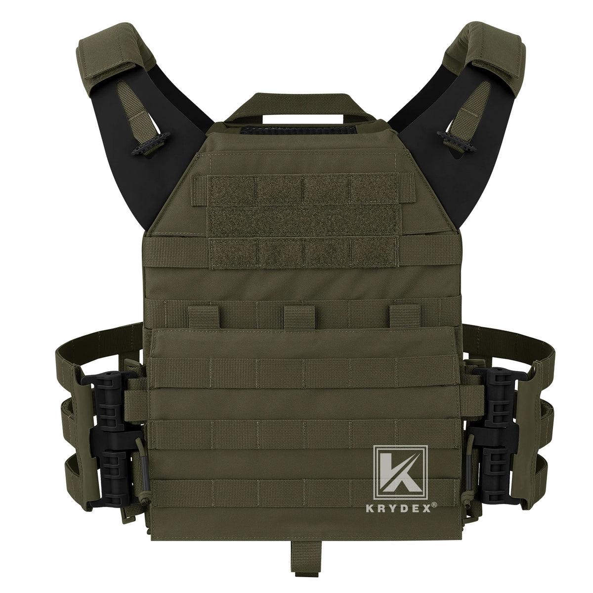 KRYDEX 500D Tactical JPC 2 Vest Plate Carrier With Detachable MOLLE Front Panel Airsoft Paintball Quick Release Vest