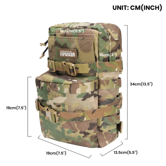 EXCELLENT ELITE SPANKER Tactical Hydration Bag Water Bladder Carrier MOLLE Pouch Hunting Cycling Bags Outdoor Hydration Backpack