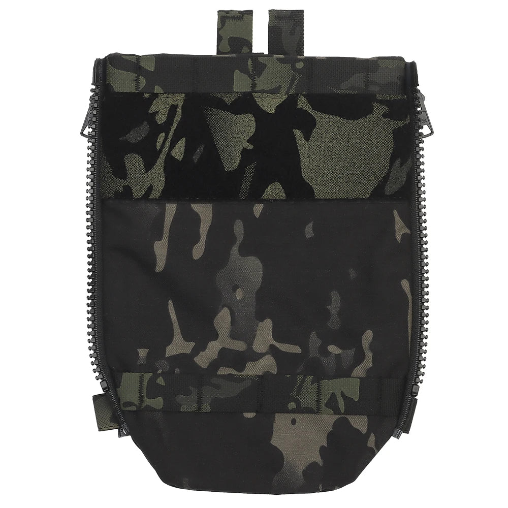 Tactical V5 FCPC Back Panel Water Bag with Side Zipper Airsoft Plate Carrier MOLLE Adapter Hunting Airsoft Gear
