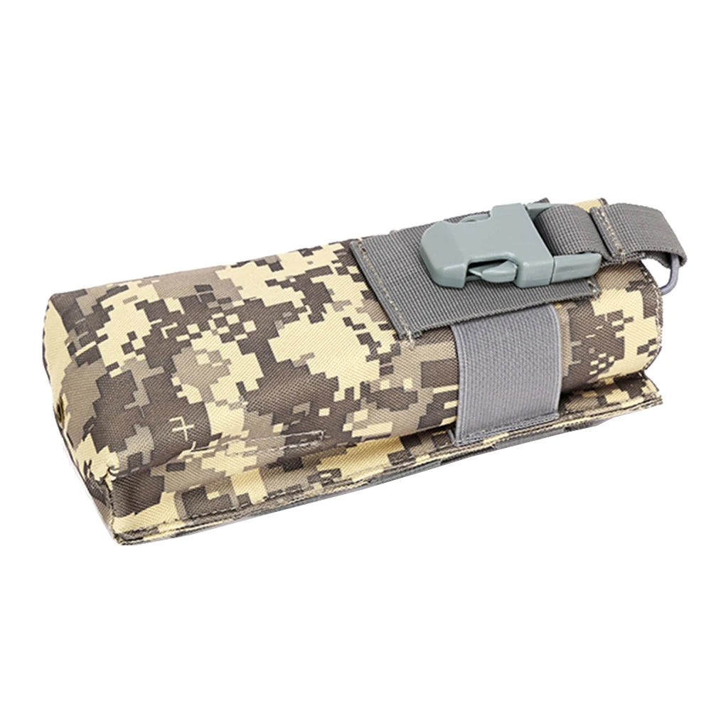 Tactical Molle Radio Walkie Talkie Pouch Water Bottle 600D Nylon Kettle Cover Hunting Waist Pouch Outdoor Hiking Camping Holder