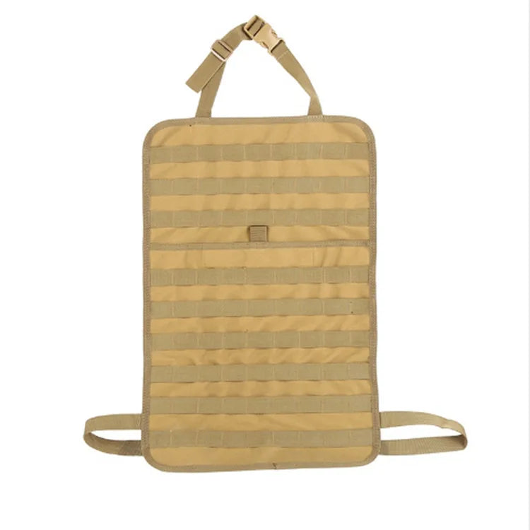 Molle Tactical Car Seat Cushion Universal Four Seasons Storage Bag Hanging Bags Car Stowing Tidying Pocket Interior Accessories