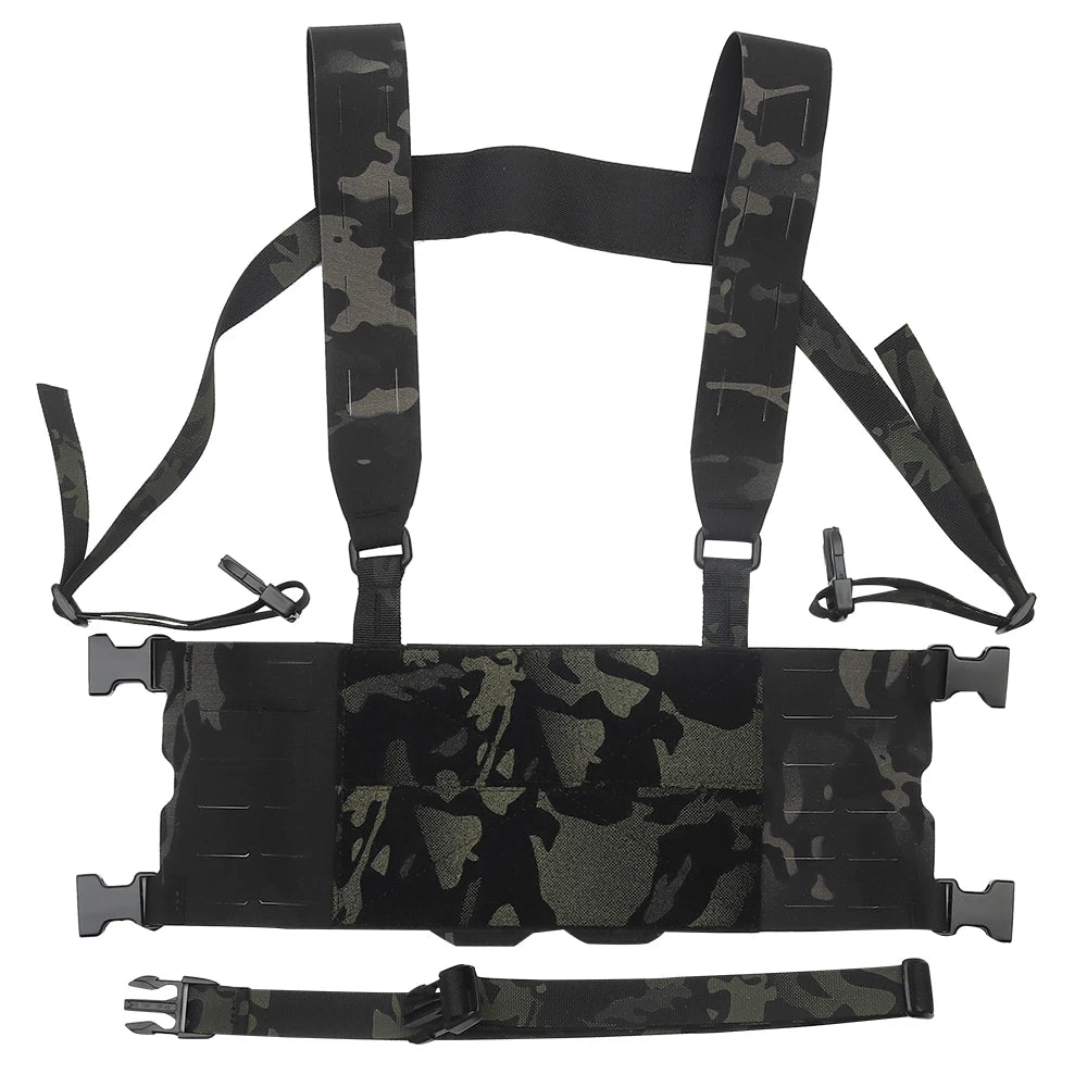 Ferro Style Tactical Chesty Rig Wide Harness Lightweight MOLLE Hunting Vest FCPC V5 Quick Conversion Shooting Airsoft Chest Rig