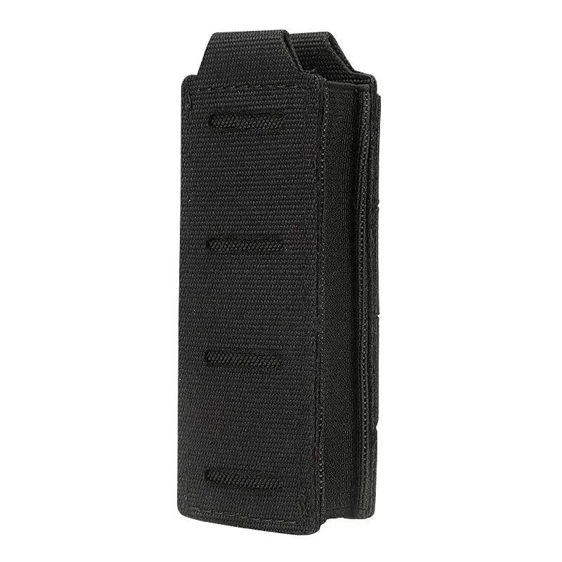 Outdoor Molle 9mm Magazine Pouch Single Mag Holder Universal Laser Cut Flashlight Pouch Knife Pocket Hunting Gear
