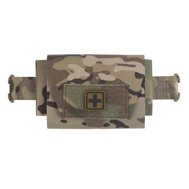 Compact Camo MOLLE First Aid Kit Quick Detach Pull Handle Lightweight Emergency Medical Pouch for Outdoor Survival Essentials