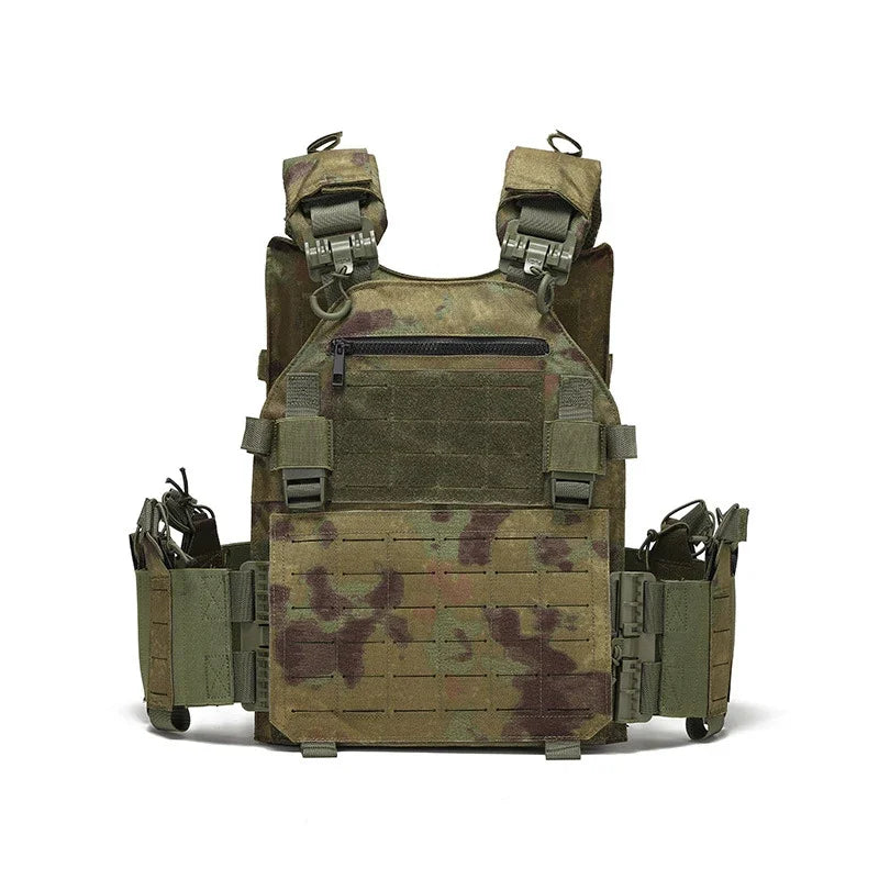 AA New Combat Vest 6094 Quick Release Lightweight Laser Cut Tactical Vest Black Gear Carry Hunting Tactical Vests