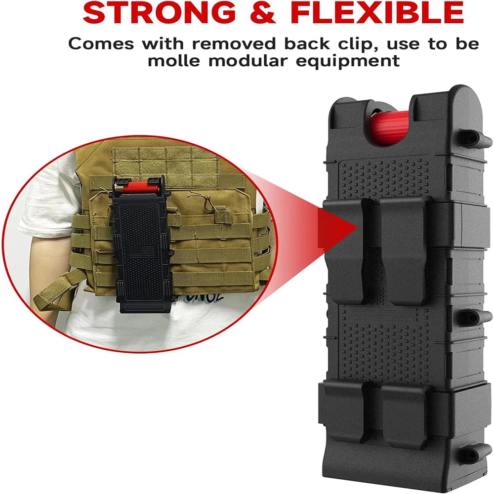 PA66+GF30 12 Gauge Shotgun Pouch Holster 12G Reloader Pouch High-Impact Ambidextrous 12 Gauge Reloader Up to 10 Shell