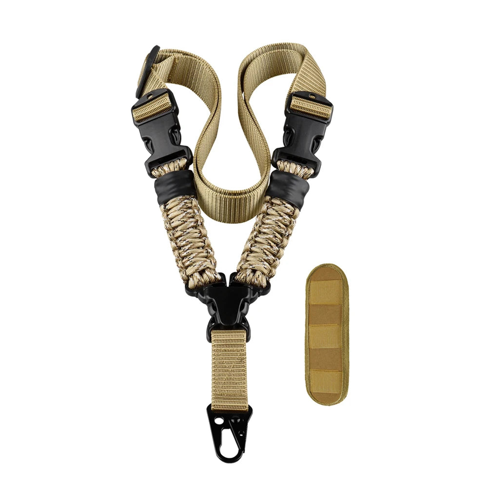 1Pc Airsoft Guns Sling 1 Point Strap Sport Sling Shoulder Strap Practical Nylon Sling Adjustable Outdoors Sport Tactical Harness