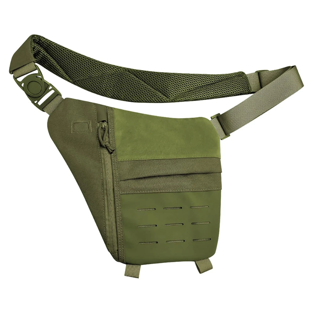New Outdoor Crossbody Sling Bag Anti Thief Conceal Carry Handgun Bag Underarm Pocket Men Hidden Molle Combat Chest Shoulder Bags