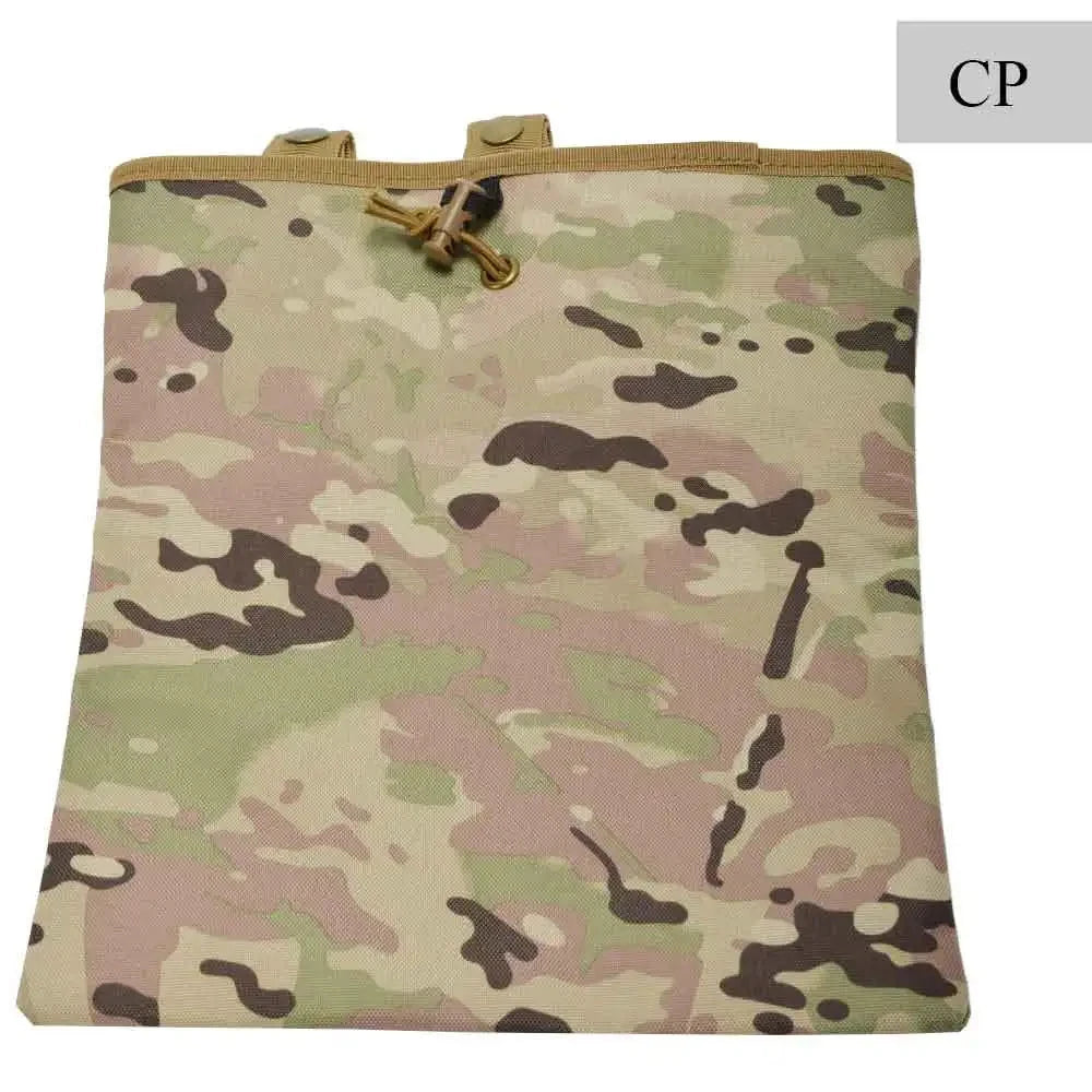 SINAIRSOFT MOLLE Dump Pouch Tactical Mag Recovery Bag Drawstring Magazine Recycling Storage Pack Hunting Gear Holder