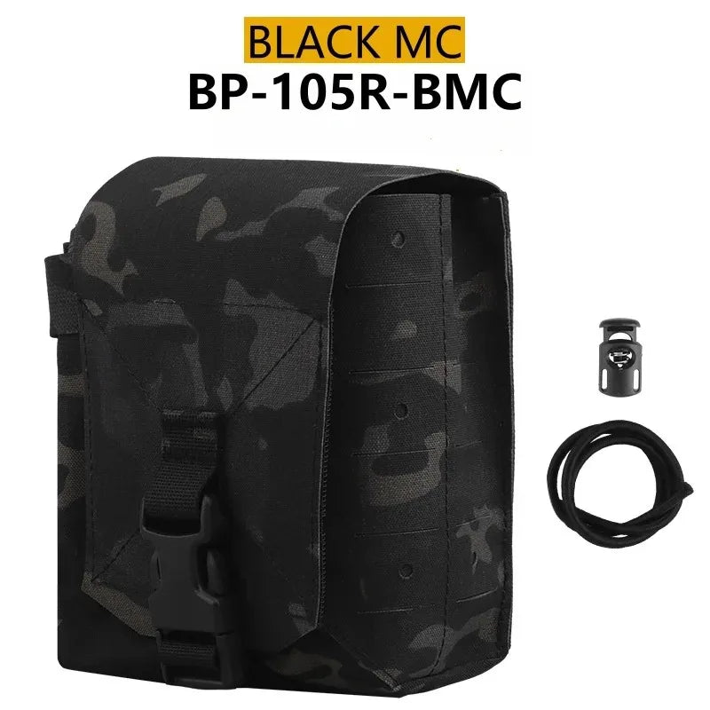 Tactical MOLLE Pouch Large Utility GP Pouch Walkie Talkie Radio Holder EDC Admin Bag Hunting Vest Backpack Accessory Outdoor