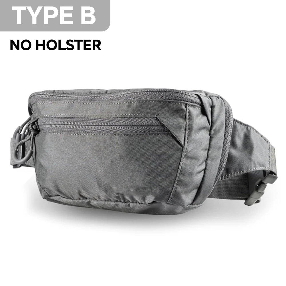 Tactical Waist Bag Concealed Carry Gun Bag Quick Access Handgun Bag Adjustable Waist Belt Fanny Pack with Gun Holster Outdoor