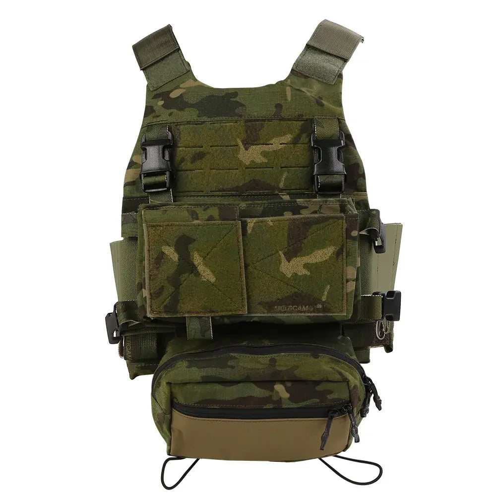Emersongear Tactical For FCS Style VEST W/MK Chest Rig Set Body Armor Chest Rig Airsoft Hunting Vest Camping Hiking EM7407