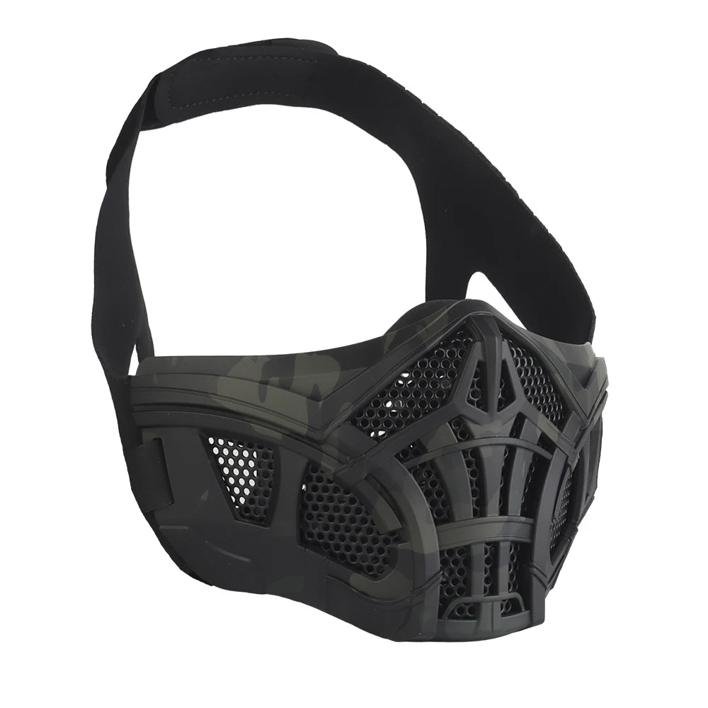 Scorpion Masks Tactical Hunting Paintball Airsoft CS Fight Half Masks Inner Silicone Breathable Halloween Part Cosplay Props