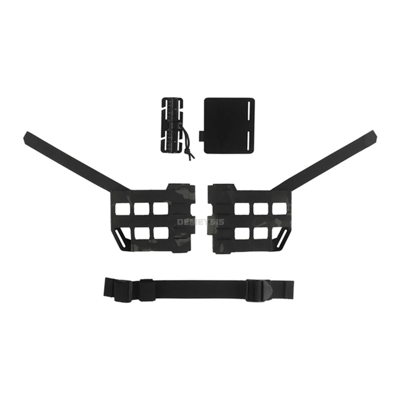 Tactical Chest Rig Expansion Kit Scalable Design Tactical Vest Molle Front Panel Hunting Vest Airsoft Training Gear Accessories