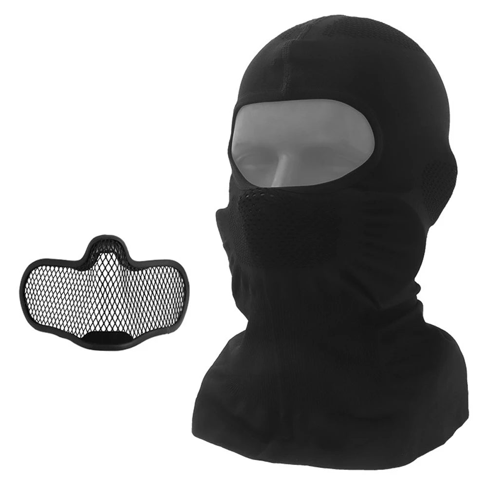 Tactical Venom Balaclava Mask V1 Elastic Breathable With Steel Mesh Full Protective Mask Headgear Hunting Paintball Airsoft Gear