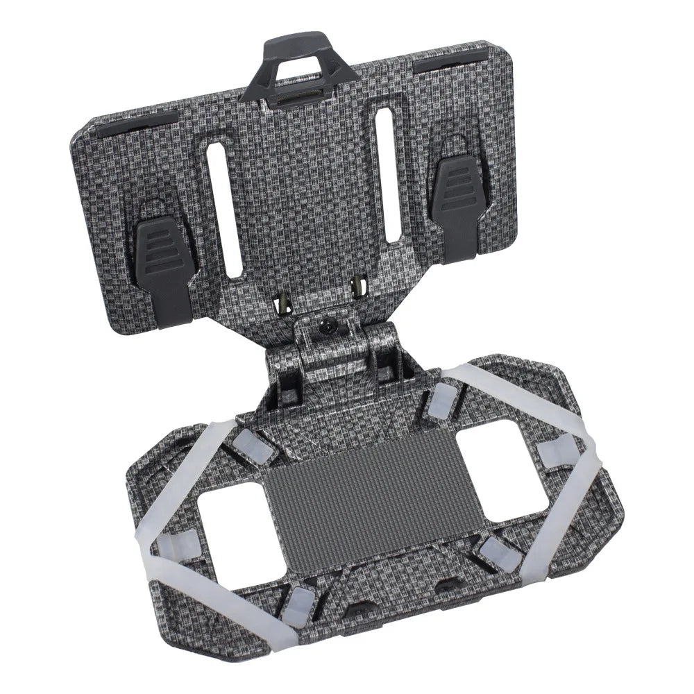 Tactical MOLLE Folding Navigation Board Map Admin Panel iPhone Pouch Tactical Airsoft Hunting Vest Chest Mobile Phone Holder
