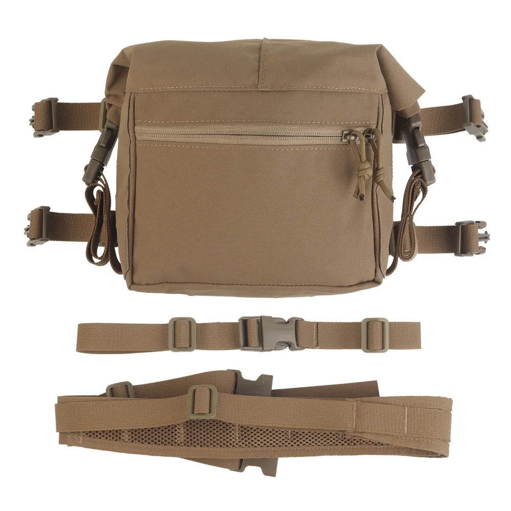 Tactical Alpha Chest Rig with Expansion Pack SS Style Load Bearing Vest (LBV) Alpha Expander Kit Pouch 34A Split MOLLE Equipment