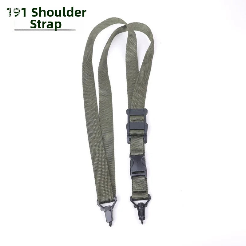 Adjustable Nylon 191 Tactical Sling Quick Release Metal Clip Gun Strap For Outdoor Hunting Shooting CS Game Tactical Carry Gear