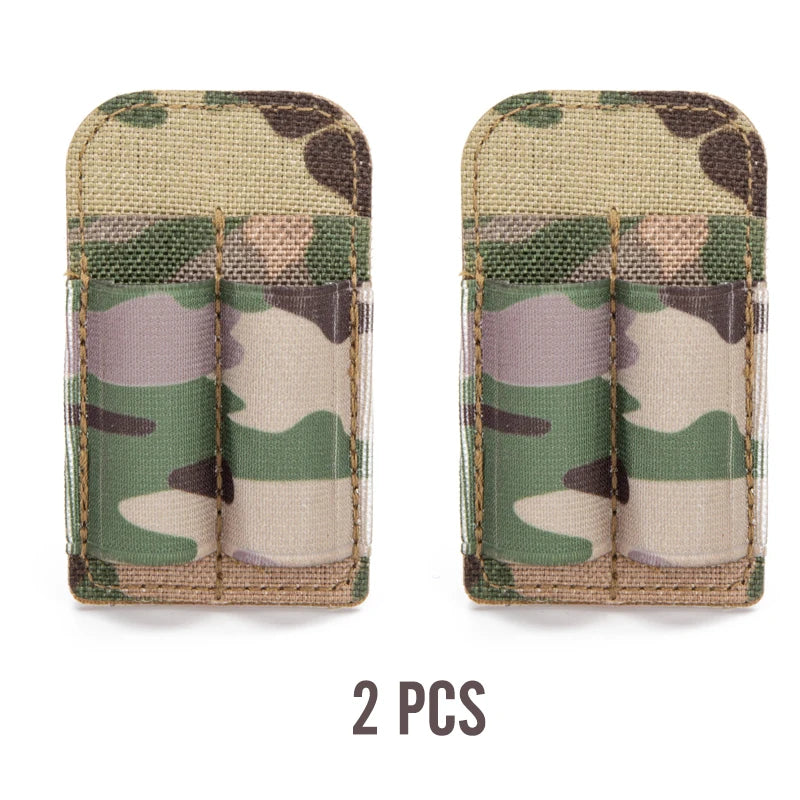 Tactical 2 Rounds Buttstock Ammo Pouch 7.62mm Bullet Magazine Hunting Accessories 2 Hole Ammo Shell Holder Shotgun Bullet Pouch