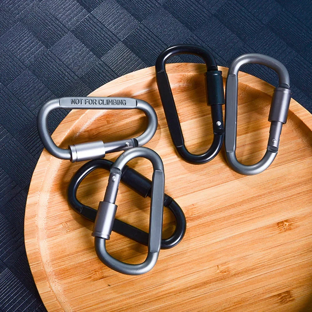 6PCS Carabiner Set For Key Camping Survival EDC Outdoor Keychain Clip Alloy Aluminum Tactical Caribiner Hook Karabiners