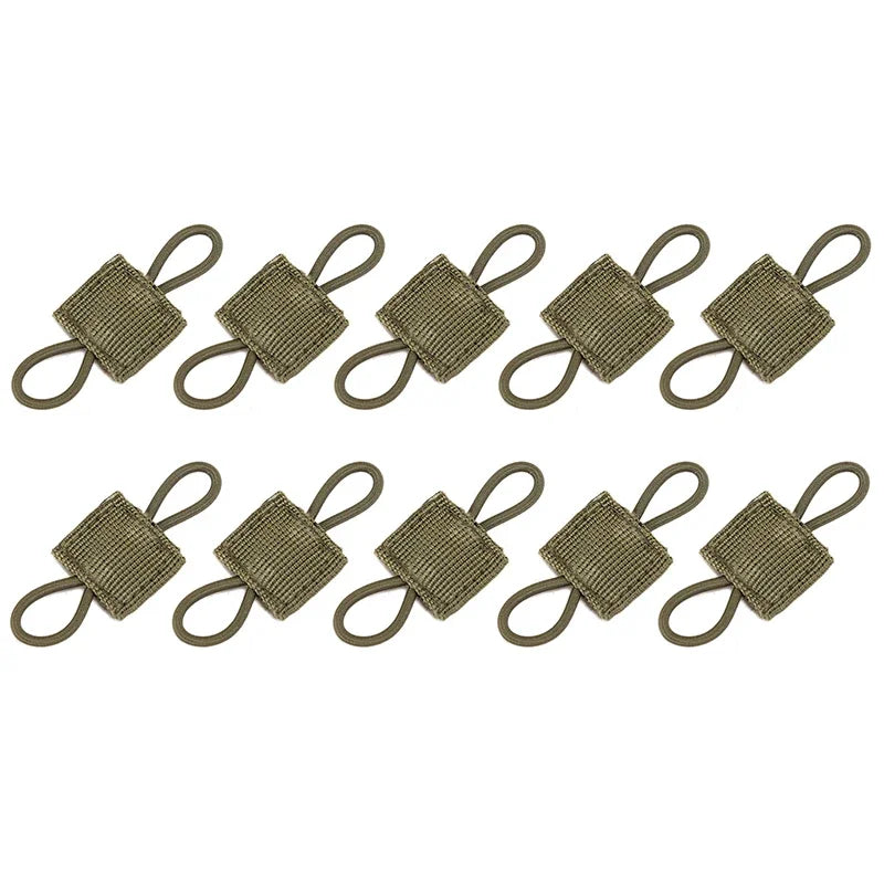 10Pcs/Pack Outdoor PTT Fixed Strap Tactical Vest Accessories Molle System Sling Adapter Buckle For Hunting Camping Accessories