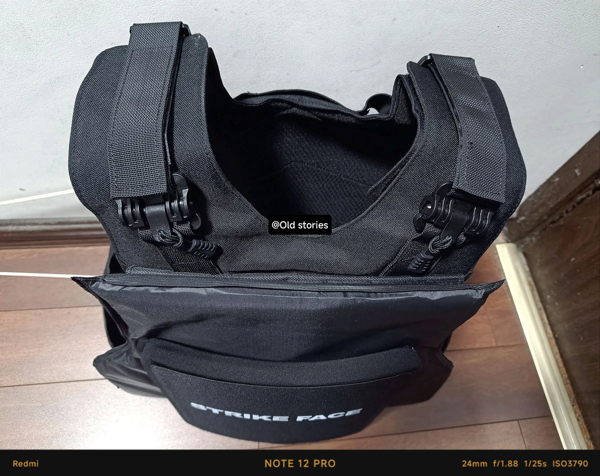 Laser cutting tactical vest for outdoor survival and wear resistance