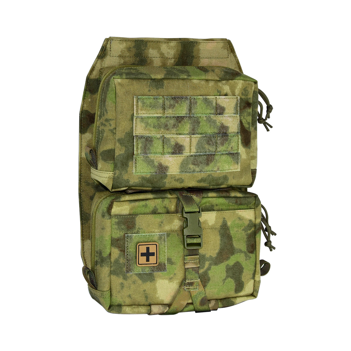 QX Tactical Vest Backboard Bag Detachable MOLLE Zip-On Panel Utility Pouch for Plate Carrier Airsoft