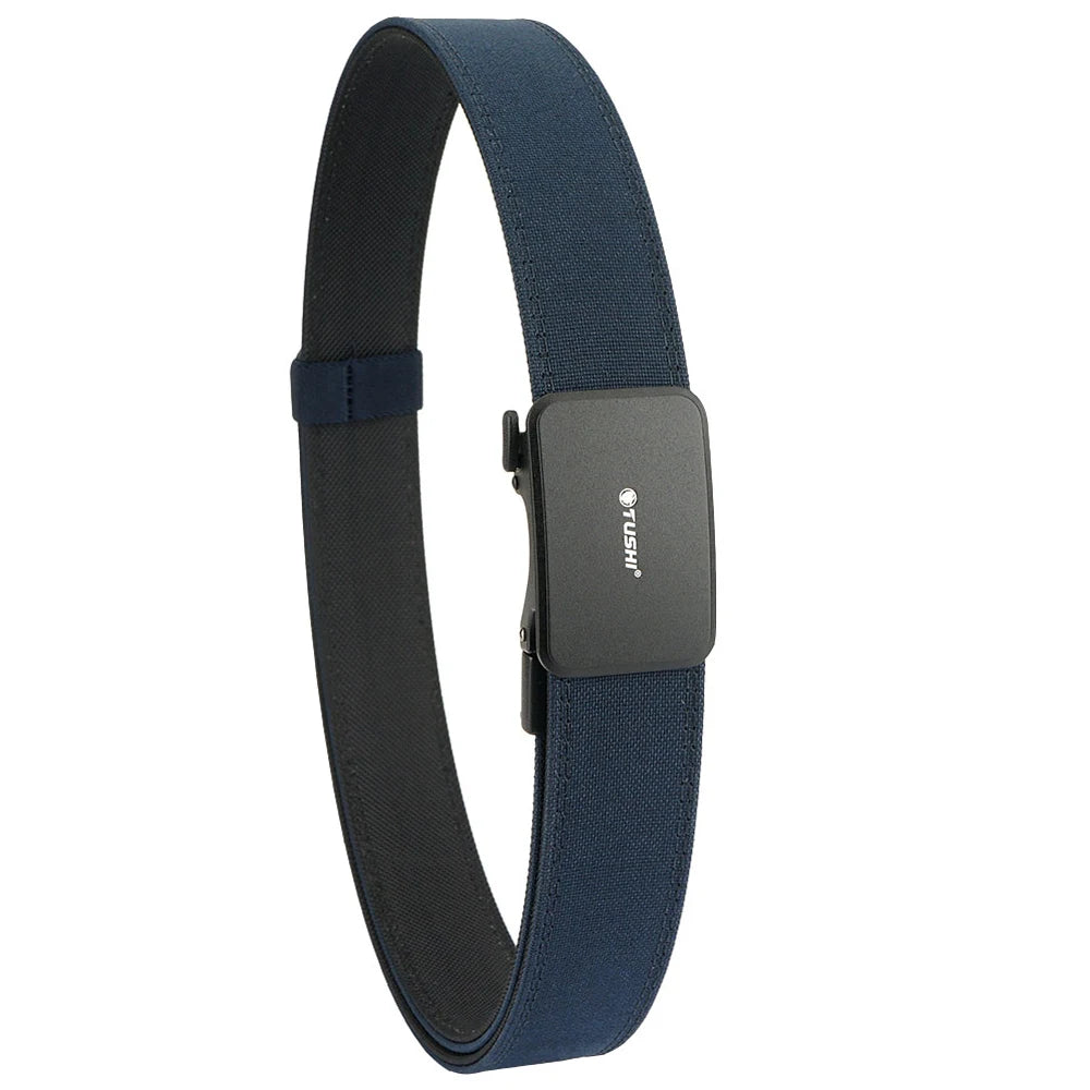 TUSHI New Hard Tactical Belt for Men Metal Automatic Buckle IPSC Gun Belt 1100D Nylon Military Belt Outdoor Sports Girdle Male