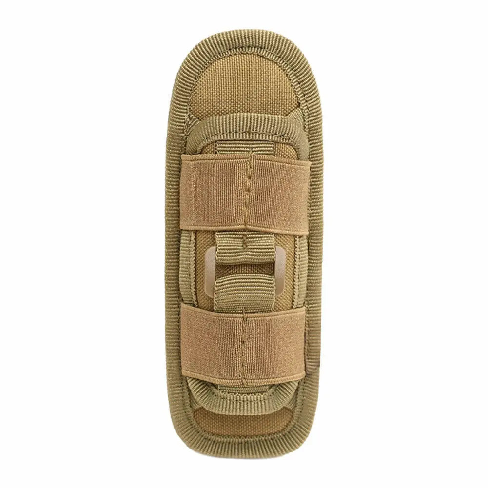 Nylon Tactical Flashlight Holder Molle Belt Holster Torch Case Pouch for Hunting Fishing Outdoor Sports