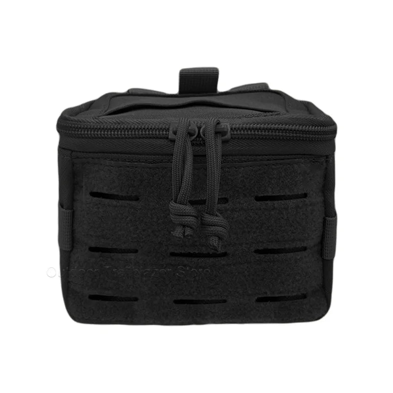Tactical Molle Pouch Utility Pouch Top Elastic Opening Multi-Purpose Waist Bag Outdoor Hunting Gloves EDC Tool Bag Poop Bag