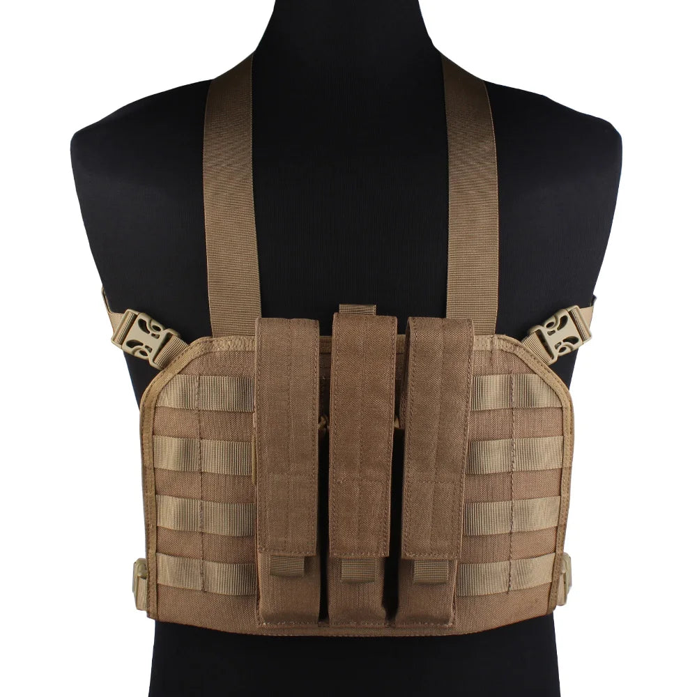 Emersongear For MP7 Chest Rig W/ Magazine Pouch Mag Bag Airsoft Hunting MOLLE Gear Camoing For Plate Carrier Vest Nylon