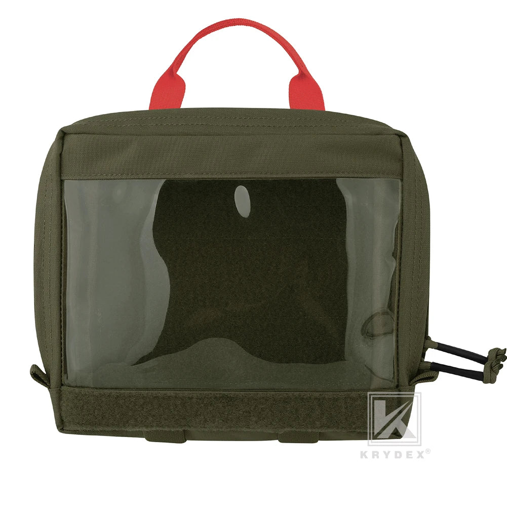 KRYDEX Tactical Large Small Clear Top Insert Pouch First Aid Travel Camping Medical Storage Bag For D3 Backpack Accessories