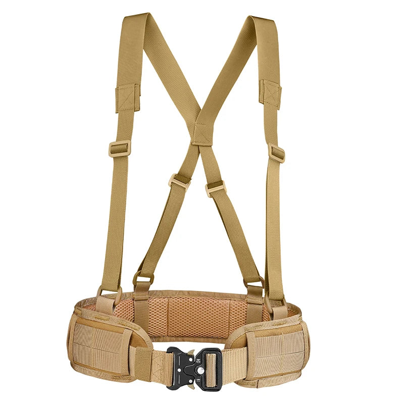 Outdoor Multifunctional Tactical Waistband Nylon Braided Belt Tactical Waistband Fishing Sling