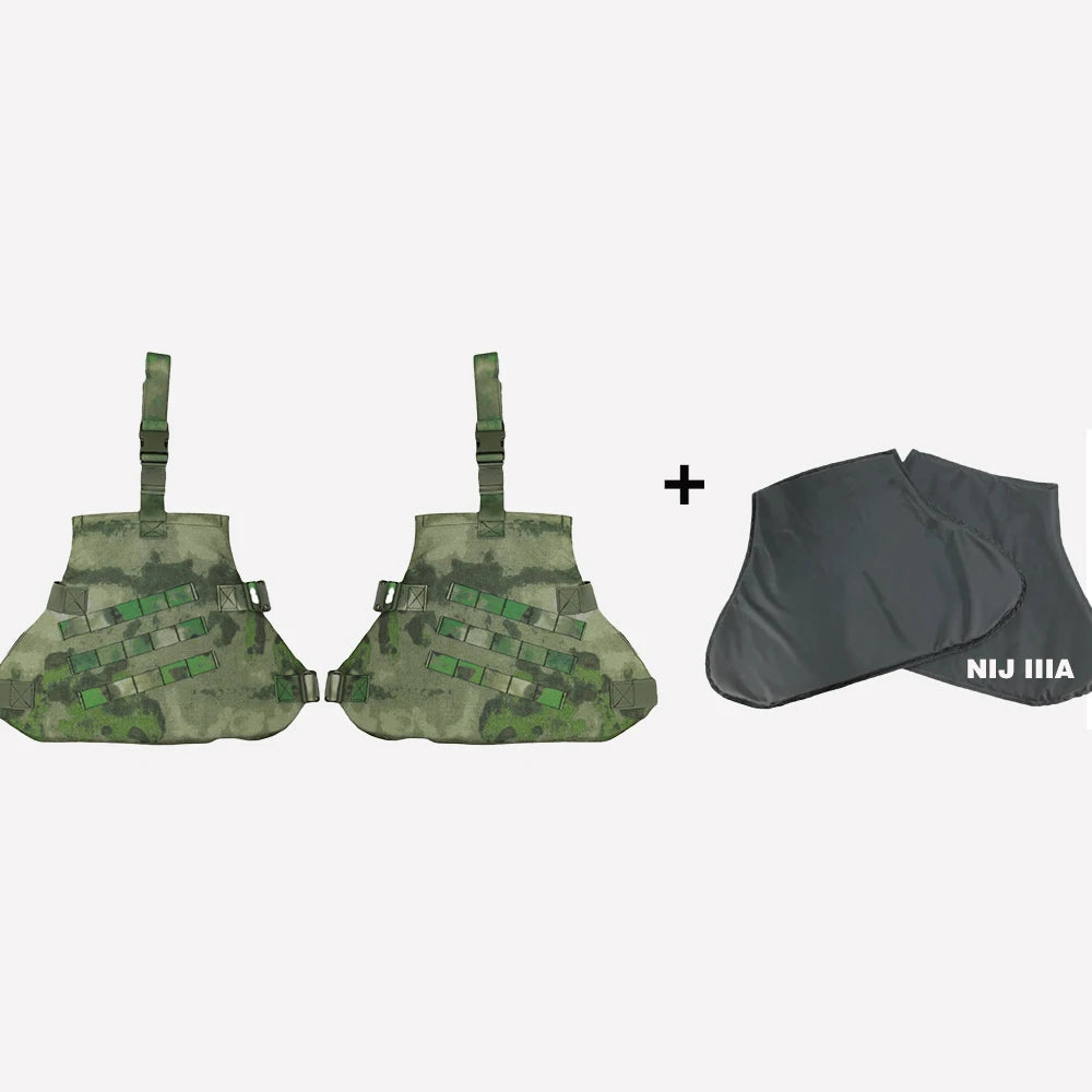 Level IIIA Soft Core Self-Defense Tactical Leg Guards Protection Quick-Release XL Size Thigh Guard